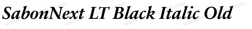 SabonNext LT Black Italic Old Style字体转换